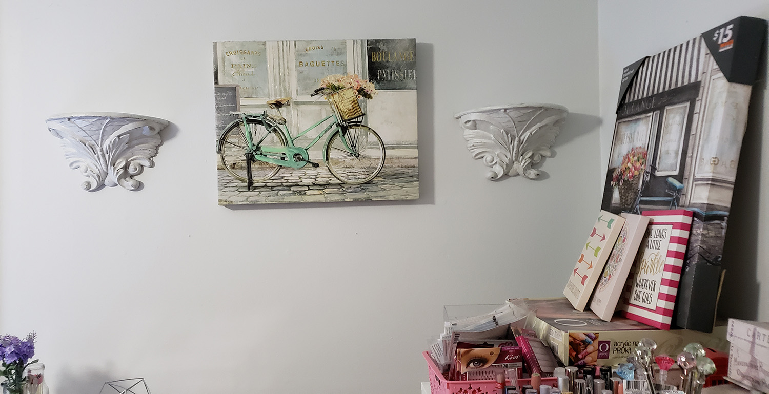 Bicycle and Shelves