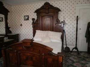 The bedroom where the mother was killed