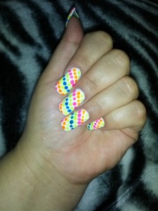 Summer Neon Polka Dots